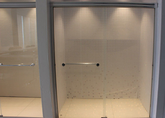 Size Custom Bathroom Shower Glass Sliding Open Style Clear Patterned Glass