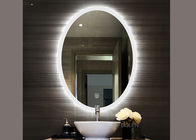 Hotel Decoration Oval Bathroom Vanity Mirrors Wall Mounted With Smart Touch Switch